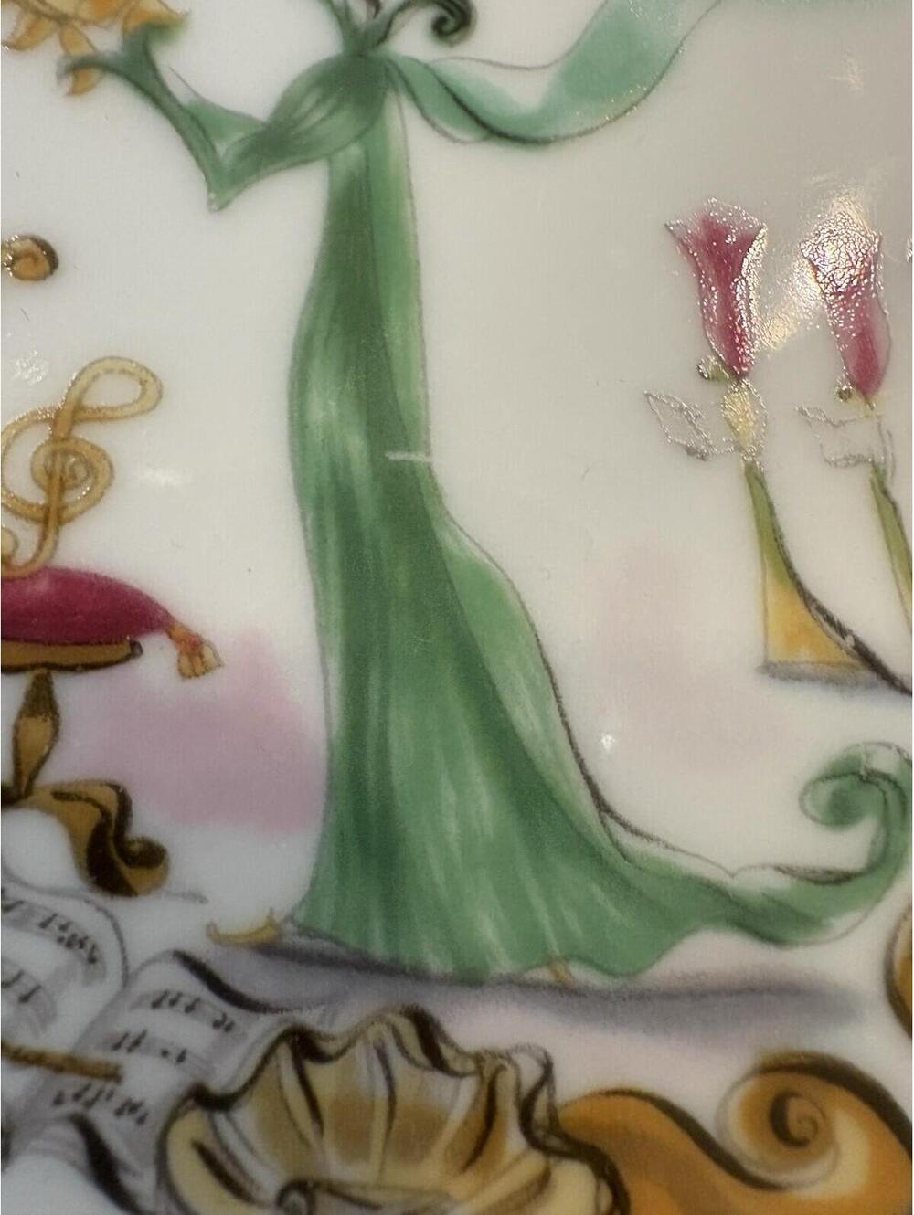 SHISEIDO 1991 Le THEATRE des FLEURS Hanatsubaki Club Plate Novelty Original - Picture 5 of 5